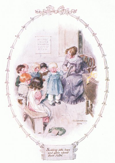 Scolding Little Boys and Girls by Charles Edmund Brock